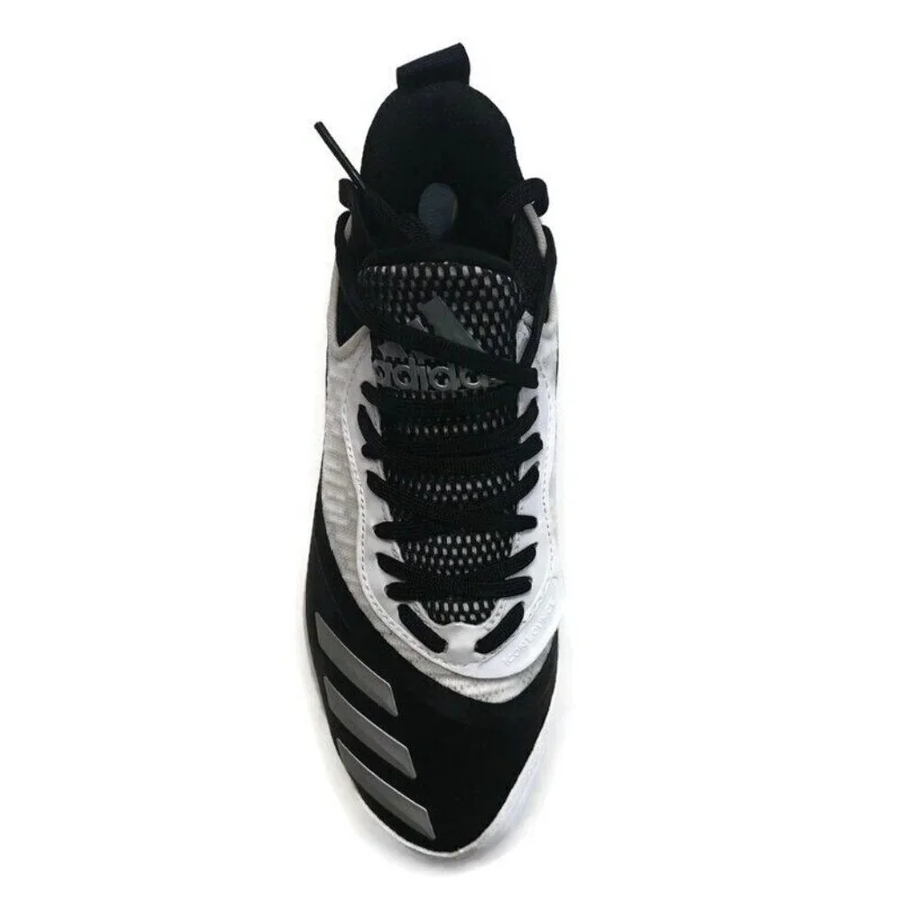 Adidas Mens Size 6.5 Icon V Bounce Iced Baseball Metal Cleats EE4131 Black White